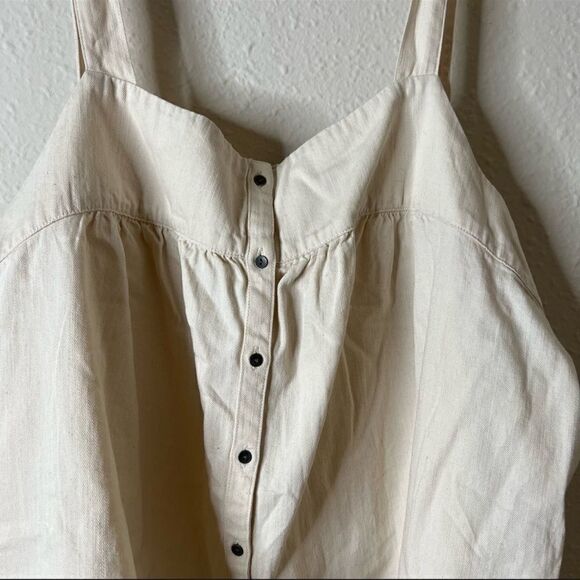 Old Navy Sleeveless Button Front Twill Swing Top Plus Size 3X - Picture 6 of 8